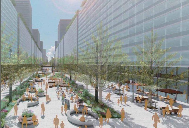 難波センタービルの再開発